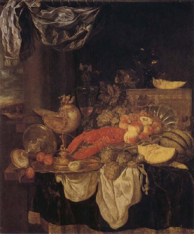 BEYEREN, Abraham van Still Life with Lobster oil painting picture